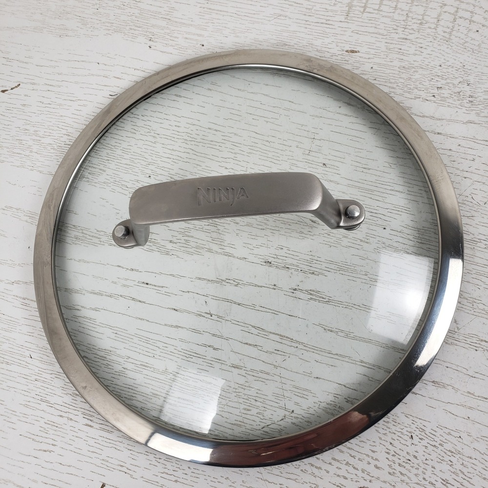 Ninja Foodi Cookware 7.5" Inside Glass Replacement Lid Stainless Steel Handle